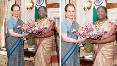 سونیا گاندھی کی صدرجمہوریہ دروپدی مرمو سے ملاقات