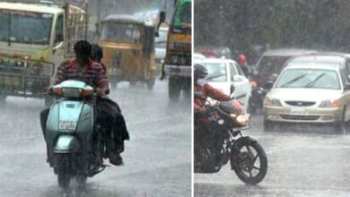 تلنگانہ کے مختلف اضلاع میں بارش، سڑکوں پر پانی جمع