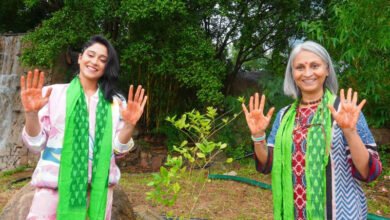 گرین انڈیا چیلنج: ریجینا کسانڈرا نے پودا لگایا