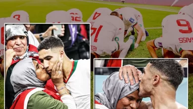 فٹبالر اشرف حکیمی:میدان میں ماں اور بیٹے کے جذباتی مناظر(ویڈیو وائرل)