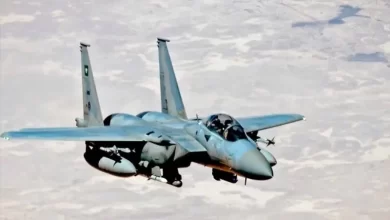 سعودی فضائیہ کا F15 طیارہ گر کر تباہ
