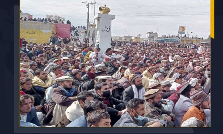 جنوبی وزیر ستان میں دہشت گردی کے خلاف ہزاروں افراد کا احتجاج