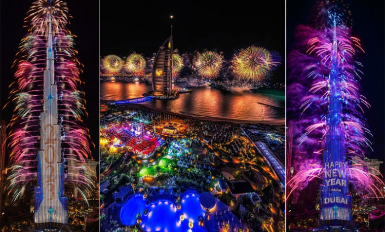 سال نو کا استقبال: عرب امارات نے 4 عالمی ریکارڈس اپنے نام کرلیے