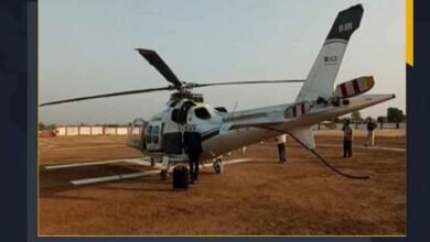 چیف منسٹر مدھیہ پردیش کے ہیلی کاپٹر کی ہنگامی لینڈنگ