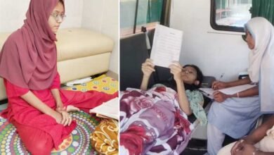 حادثہ میں زخمی مسلم لڑکی نے ایمبولنس میں ایس ایس سی کا امتحان دیا