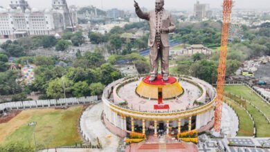 حیدرآباد میں ملک کے سب سے اونچے مجسمہ امبیڈکر کی نقاب کشائی