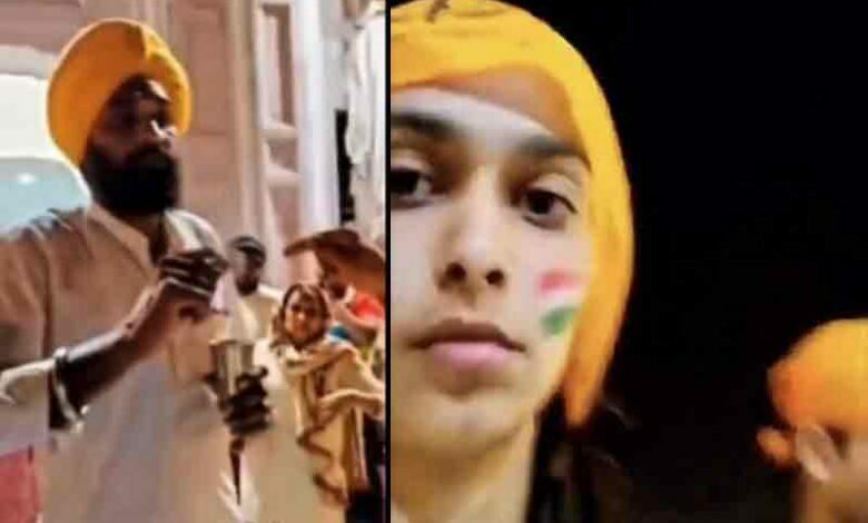 چہرہ پر ترنگا پرچم پینٹ، خاتون کو سنہرے مندر سے واپس کیا گیا