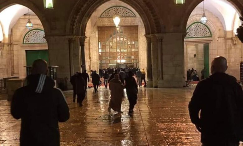مسجد الاقصیٰ میں رمضان کے اختتام تک غیرمسلموں کے داخلے پر پابندی