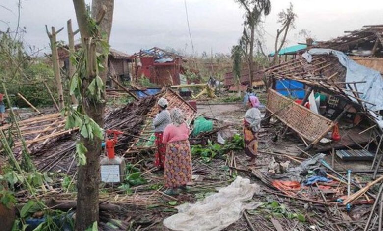 میانمار میں سمندری طوفان 'موچا' سے ہلاکتوں کی تعداد بڑھ کر21 ہوئی