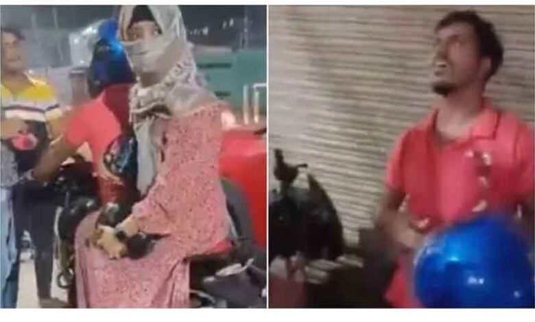 مسلم لڑکی کے ساتھ سفر، ہندو لڑکے کو ہجوم کی مارپیٹ (ویڈیو)