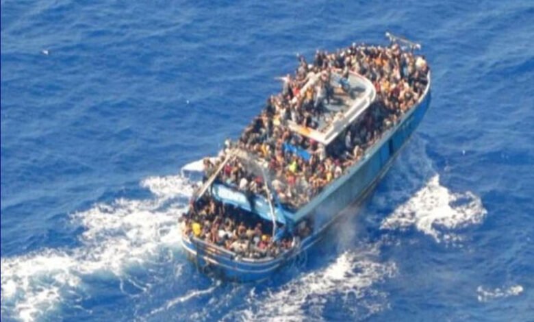 یونان میں کشتی ڈوبنے سے 600 سے زائد تارکین وطن ہلاک