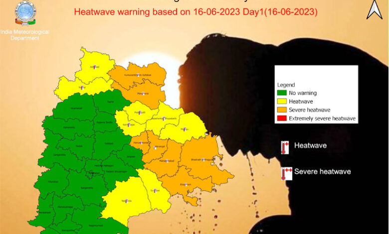 تلنگانہ کے کئی اضلاع میں شدید لو چلنے کے آثار