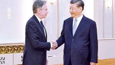 صدر چین شی جنپنگ سے امریکی وزیر خارجہ کی ملاقات