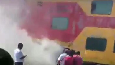 چینائی۔ بنگلورو اکسپریس میں دھواں نکلنے سے مسافرین خوف زدہ