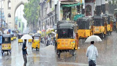 تلنگانہ کے دارالحکومت حیدرآباد سمیت اضلاع میں شدید بارش کا سلسلہ جاری