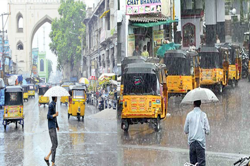 تلنگانہ کے 5 اضلاع کیلئے ریڈ، 10 اضلاع کیلئے آرینج اور 10 اضلاع کیلئے ایلو الرٹ جاری