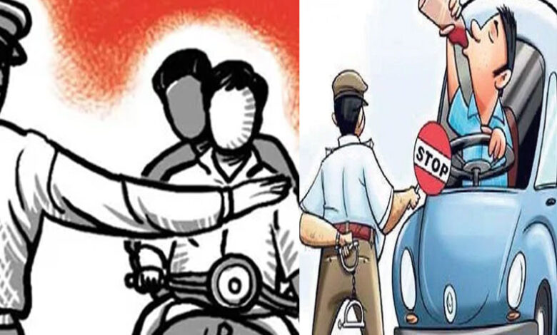 آندھراپردیش کے وشاکھاپٹنم میں حالت نشہ میں پکڑے گئے افراد پر بھاری جرمانے