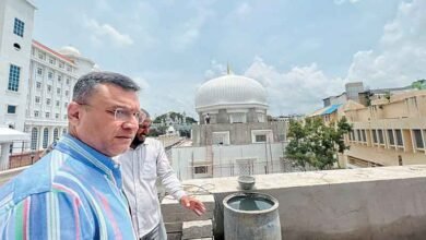 اکبر اویسی کا دورہ سکریٹریٹ، مسلم قبرستانوں کو اراضی کی فراہمی مسئلہ پر پرنسپل سکریٹری تبادلہ خیال