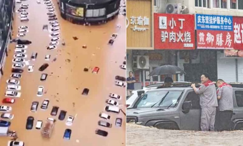 چین میں شدید بارش، 11 افراد ہلاک