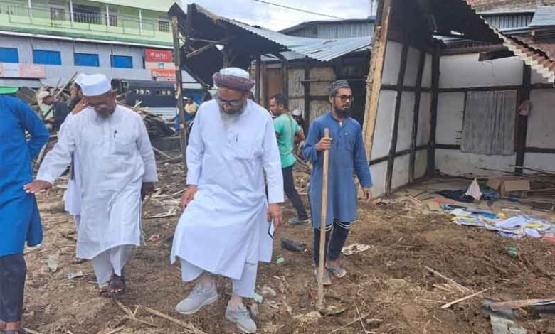 منی پور: کواکتا گاؤں میں مسلمان بھی شدید متاثر، جمعیت علماء ہند کے وفد کا دورہ