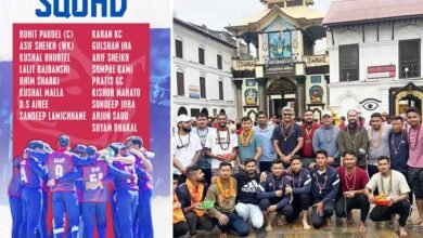 ایشیا کپ کیلیے نیپال کی ٹیم کل پاکستان پہنچے گی