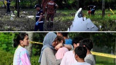 ملائیشیا میں طیارہ گر کر تباہ، 10 افراد ہلاک