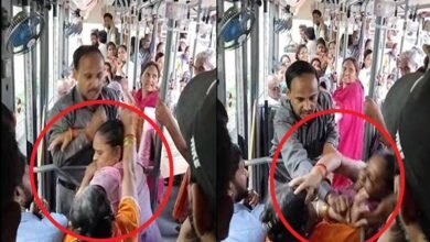 بس میں لڑنے والی خواتین کی ویڈیو انٹرنیٹ پر وائرل (ویڈیو)