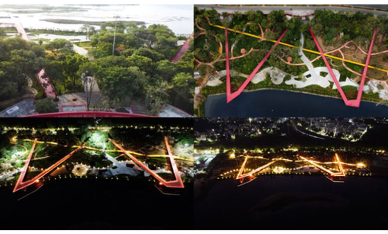 حیدرآباد کی مشہور حسین ساگر جھیل کے قریب خوبصورت لیک فرنٹ پارک کی تعمیر