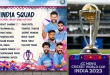 ورلڈ کپ کیلئے 15 رکنی ٹیم انڈیا کا اعلان