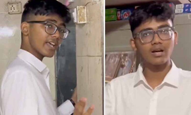 ممبئی میں 1BHK فلیٹ میں رہنے والے شخص نے اپنے گھر کی سیر کرائی، ویڈیو دیکھنے پر آپ کا دم گھٹنے لگے گا