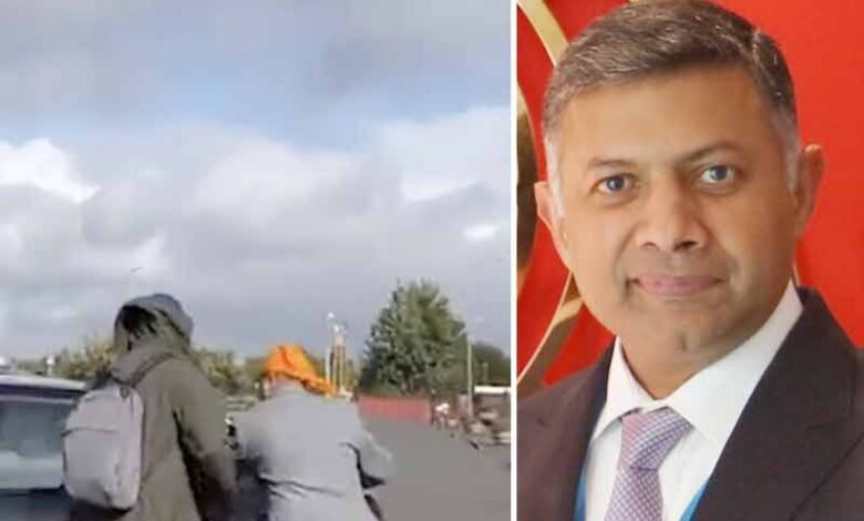 خالصتانیوں نے ہندوستانی سفارتکار کو برطانیہ کے گردوارہ میں داخل ہونے سے روک دیا (ویڈیو)