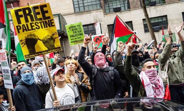 اسرائیل کیخلاف امریکہ میں مظاہرے، یہودی بھی احتجاج میں شامل