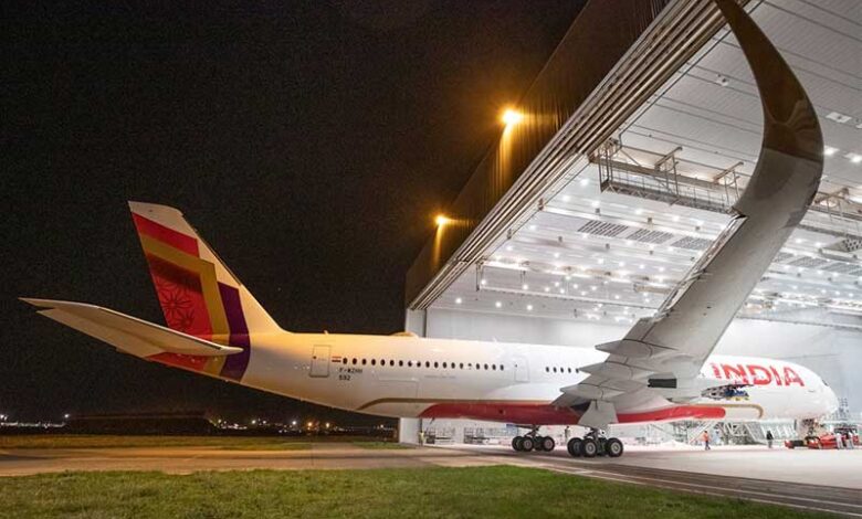 ایرانڈیا کے A350 طیارہ کی پہلی تصویر جاری