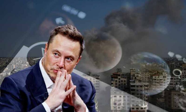 حماس کے حملہ کے بعد ایکس پر غلط معلومات پھیل رہی ہیں، ایلون مسک وارننگ