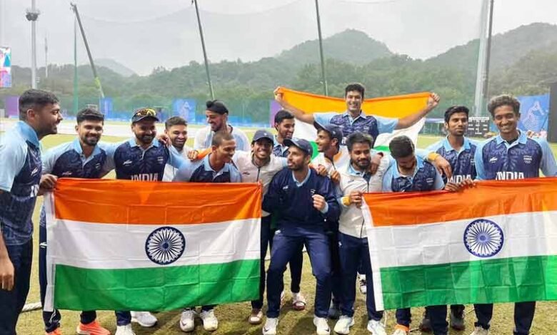 ایشین گیمس :بارش سے روکے گئے میچ میں ہندوستان نے گولڈ میڈل جیتا