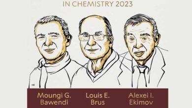 مونگی باوینڈی، لیوس بروس اور الیکسی ایکیموف کو کیمسٹری کا نوبل انعام دیا گیا