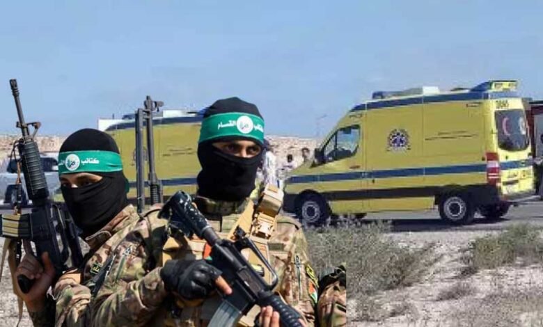 لڑاکوں کو ایمبولنسوں میں مصر بھیجنے حماس کی کوشش