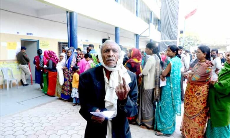مدھیہ پردیش میں شام 5 بجے تک 71 فیصد ووٹنگ