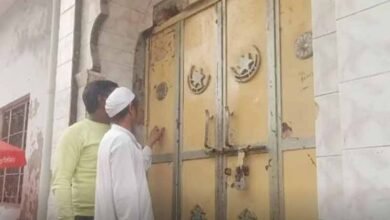 یوپی میں مسجد کی دیواروں پر جئے شری رام تحریر کردیا گیا