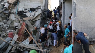 وسطی غزہ میں اسرائیلی فضائی حملے میں 15 فلسطینی شہید