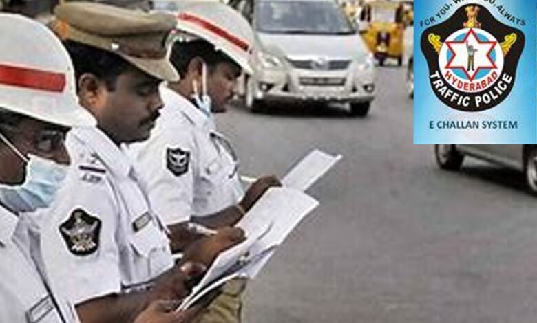 حیدرآباد:پولیس کی مہم۔18گاڑیاں ضبط