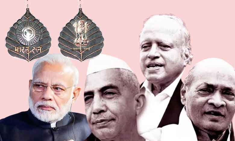 چرن سنگھ، پی وی نرسمہا راؤ، سوامی ناتھن کو بھارت رتن