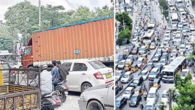حیدرآباد: ٹریفک مسائل پر قابو پانے شہر میں بڑی گاڑیوں کی آمد و رفت پر پابندی