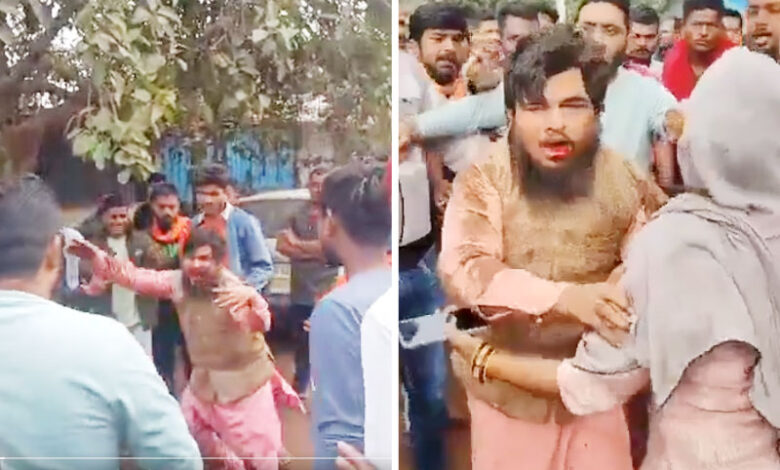 ہندوستان کا قانون، ہندو گروپ کا ظلم سہنے والے امام کو ہی پولیس نے گرفتار کرلیا (ویڈیو)