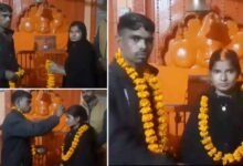 بھگوا لو ٹراپ: ایک اور مسلم لڑکی نے ہندو بوائے فرینڈ سے شادی کرکے سناتن دھرم اپنالیا (ویڈیو وائرل)