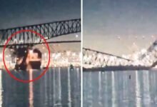 امریکہ میں خوفناک حاثہ، بحری جہاز کی ٹکر سے دریا پر بنایاگیا پُل گرگیا (ویڈیو وائرل)