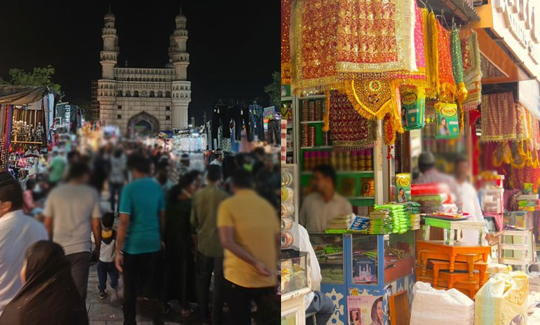 شہر حیدرآباد میں رمضان کی رونقیں،بازاروں میں خریداری عروج پر