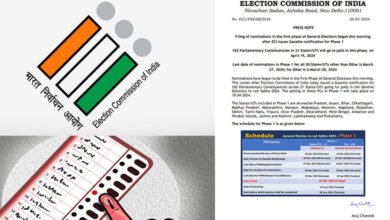 لوک سبھا انتخابات: پہلے مرحلے میں 102 سیٹوں پر پرچہ نامزدگی کے ادخال کا عمل شروع