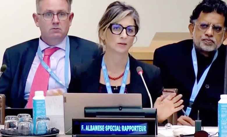 اقوام متحدہ کی خصوصی نمائندہ فرانسسکا البانی نے اسرائیل کی غزہ میں نسل کشی کو بے نقاب کردیا