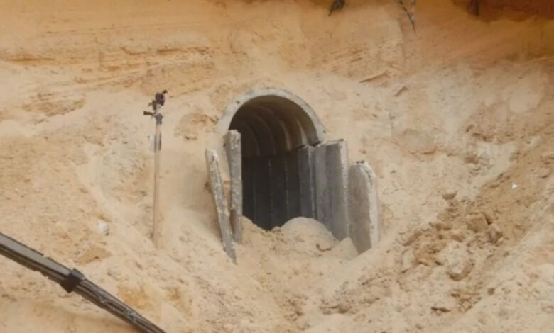 The Israeli army destroyed the Hamas tunnel in Gaza